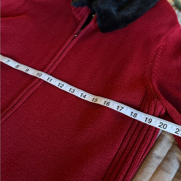 Charter Club Women's Red and Black Cardigan Sweater - Picture 4 of 8